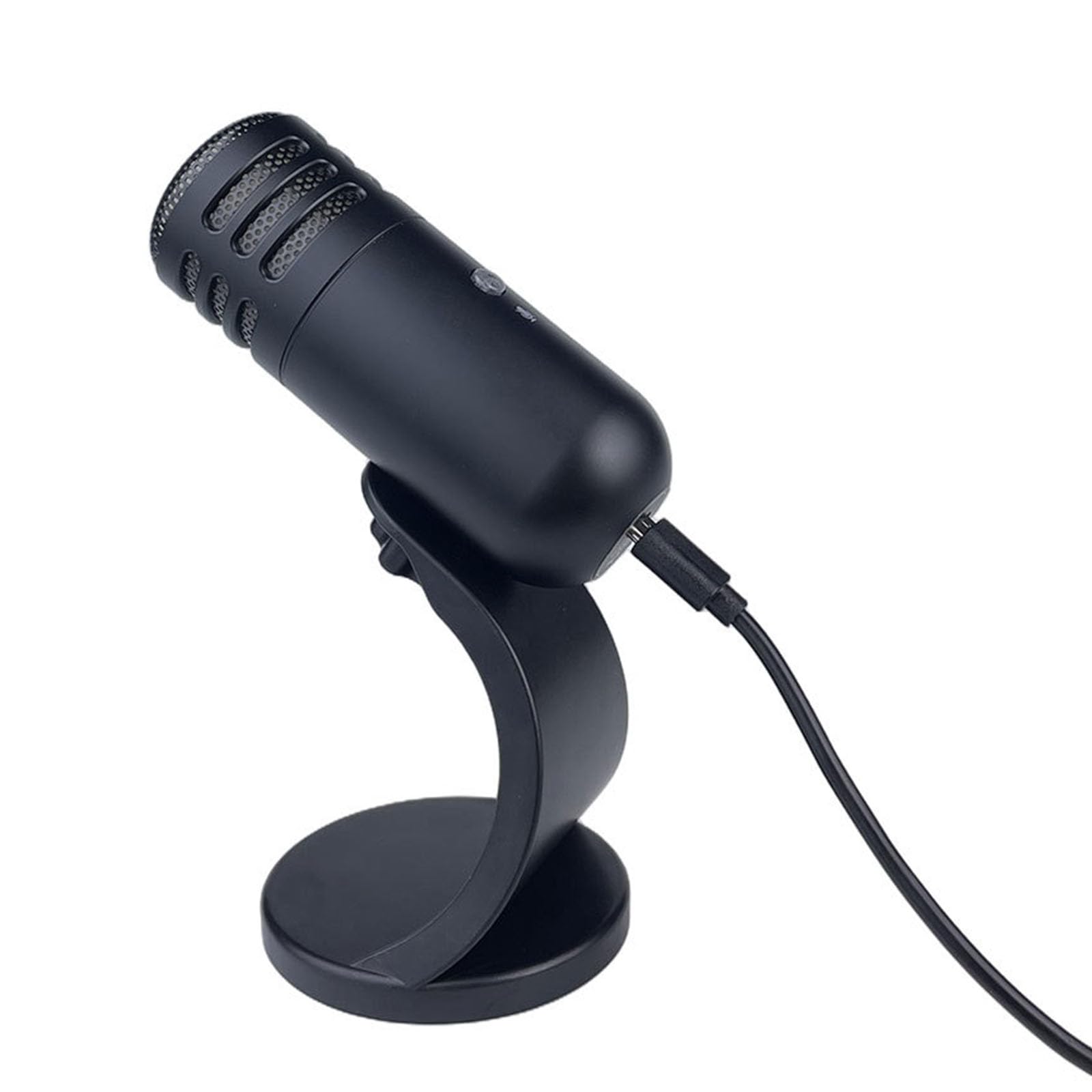 Micrófono USB para conferencias de podcast, filtro de ruido de fondo integrado, graves resistentes, claridad de sonido mejorada, pastilla USB para juegos