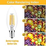 Blewandy E14 LED Light Bulb Dimmable, 4W Small Edison Screw Bulbs 40W Equivalent, Warm White 2700K Led SES Candle Bulb, 400lm, Filament Light Bulbs Dimmable, Pack of 6 - Image 7
