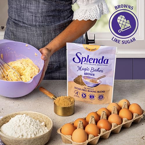 Image of SPLENDA Magic Baker Brown Granulated Baking Blend, 1lb (16 oz) | Zero Calorie, Plant Based, With Stevia, Erythritol and Allulose, Zero Sugar, Keto Friendly