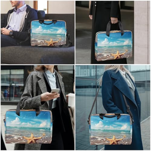 Maletín para laptop con estrella de mar 15.6 pulg. miniatura 2