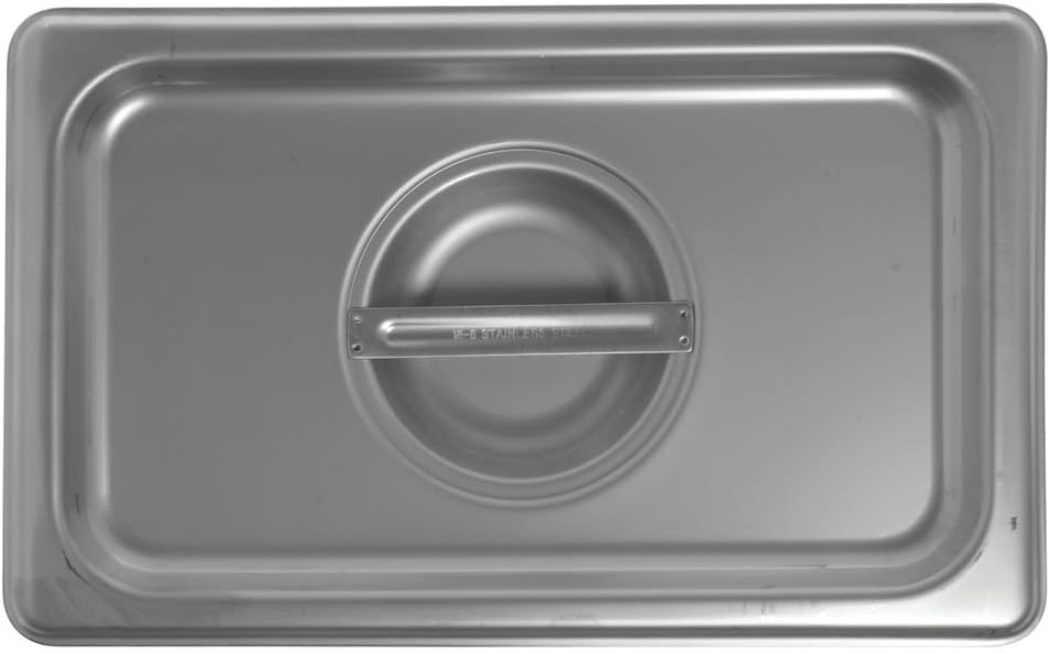 HUBERT 1/4 Size Steam Table Pan Cover Flat Stainless Steel