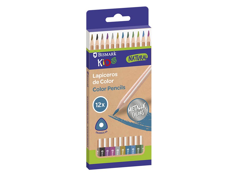 Bismark Kids -Natural Lapiceros de Colores Metálicos