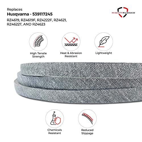 Image of MightyRugged 539117245 Husqvarna OEM Replacement Belt 5 /8x123, FITS Husqvarna LSZ 4622, LSZ 5422, LSZ 5424, RZ 4219, RZ 4619, RZ 4620, RZ 4621, RZ 4623, RZ 5422 and RZ 5424 mowers with 46 inch Deck