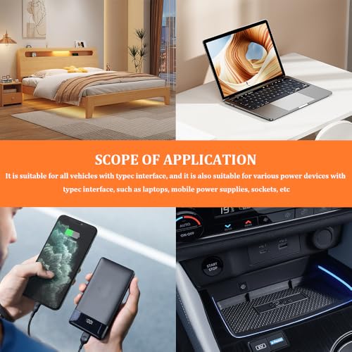 Luz ambiental LED USB Tipo C para interior de auto miniatura 7