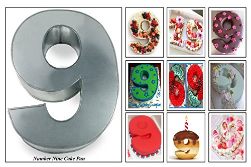 Euro Tins Numeric cake pan 35cm birthday cake tin number nine 9 large 14" cake mold