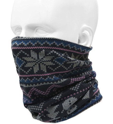 多機能 ロング丈 フェイスガード ネックウォーマー 防寒 防風 防塵 フェイスマスク ターバン バンダナ キャップ フェイス ヘッド ウェア 伸縮素材 BD-AHT-PL (SNOW)