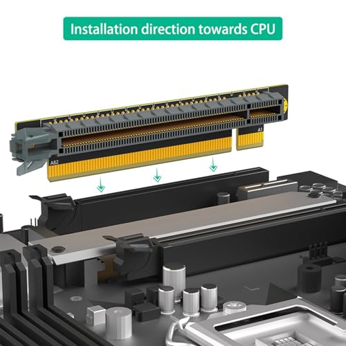 Carte Riser PCI-E 16X 3.0 Inversée Solution Montage GPU Serveur 1U