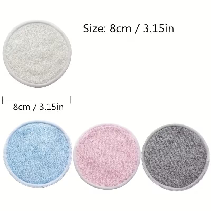 8/10pcs Reusable Makeup Remover Pads – Soft Facial Cleansing Pads for Quick Makeup Removal, Use with Cleanser or Makeup Remover, Machine Washable, Eco-Friendly Deep Cleaning Face Pads — view 4
