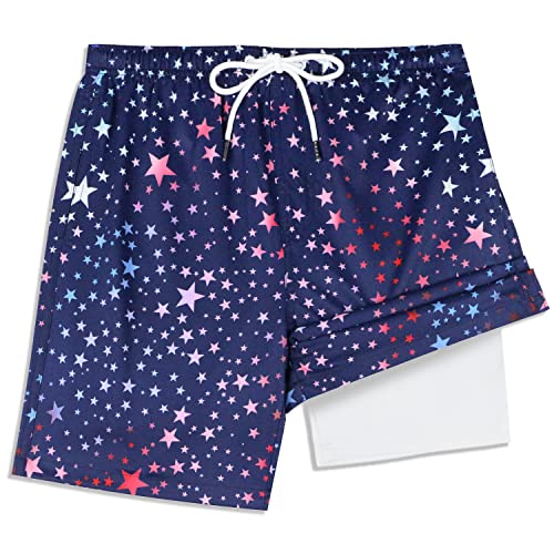 QRANSS Teenage Boys Swim Trunks Size 14-16 Adjustable Waist Quick Dry Anti Chafe Swimwear Swimsuit Swim Trunks Boys