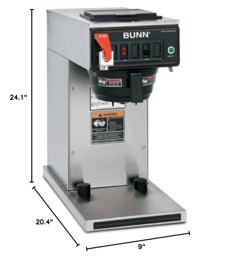 Bunn 23001.0069 Thermal Carafe Coffee Brewer 3.8, 6.5, 7.5 Gallons/Hour CWTF-TC-DV (120V, 120/208V, 120/240V)