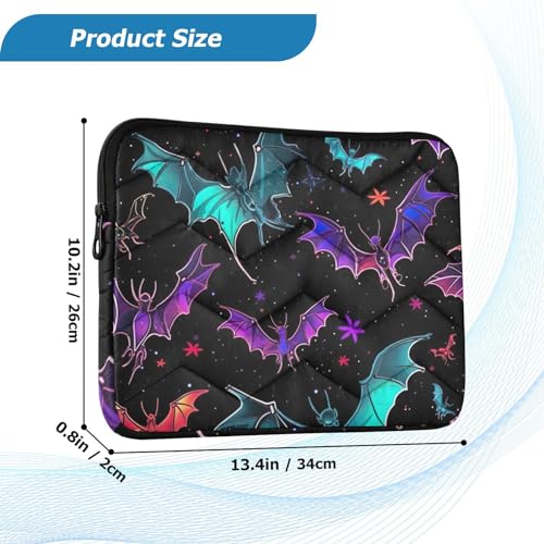 Funda para portátil J JOYSAY 13-14 pulgadas Halloween Negro neón miniatura 3