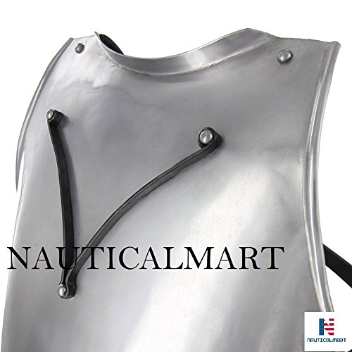 Medieval Italian Breast Plate Curiass Armor Halloween Costume Silver