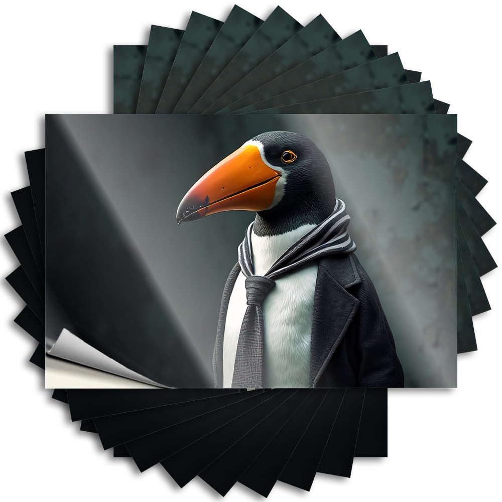 Saying Teen Coffee Personalized Helmet A Penguin in Formal Attire - Scratch Resistant Stickers(8X12CM)