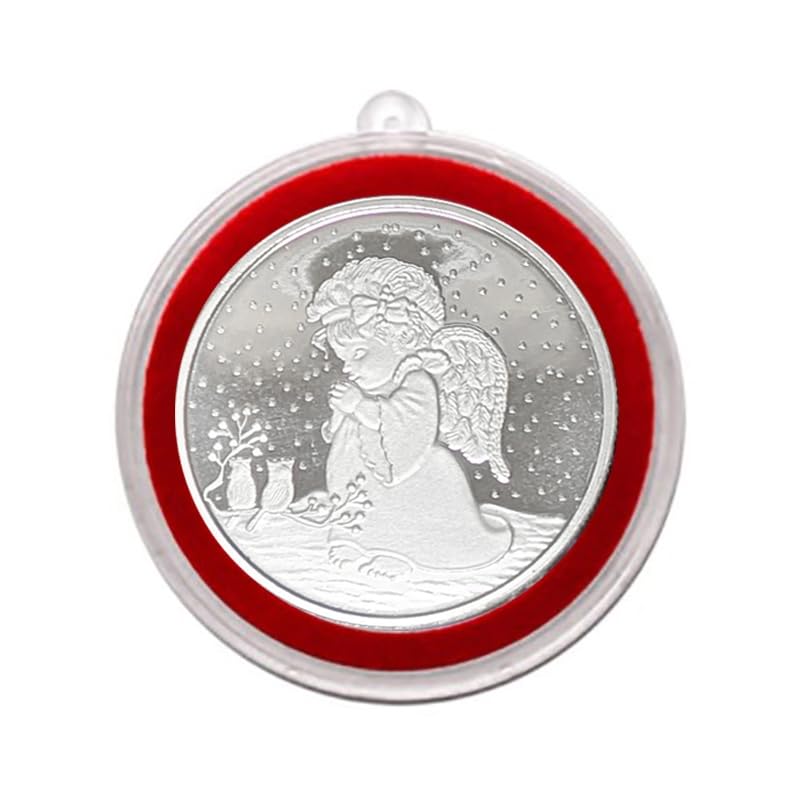 2025 Christmas Angel 1oz Fine Silver Round in Ornament Holder Collection Uncirculated