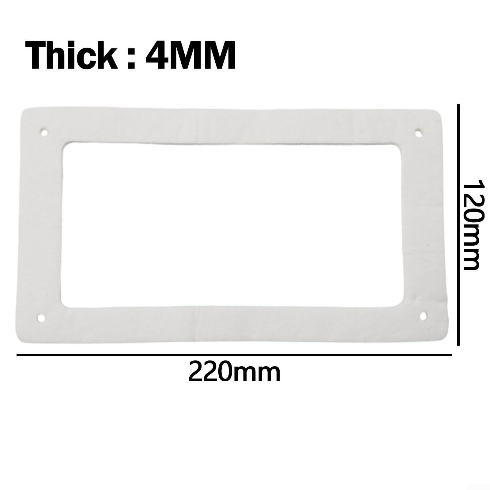 MCZ - Guarnizione per ispezione stufa, 220 x 120 x 4 mm, in fibra di ceramica, resistente alle alte temperature, per stufe a pellet MCZ ad alta efficienza energetica