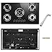 Happybuy 36x21 inches Built in Gas Cooktop 5 Burners Gas Stove Cooktop Tempered Glass Cooktop Gas Hob With Liquid Propane Conversion Kit Thermocouple Protection and Easy to Clean