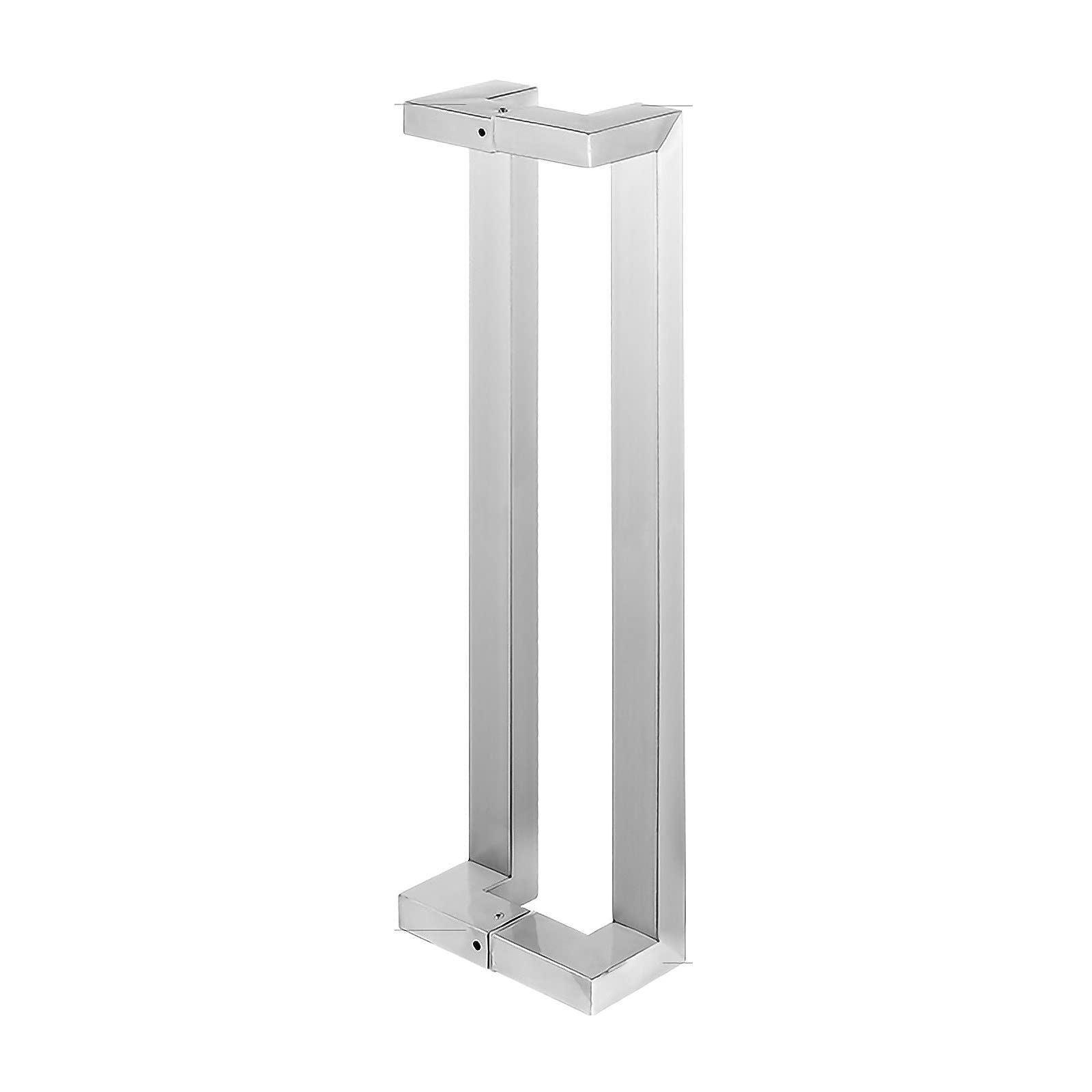 CWCQGH 23.6in/31.5in/47.2in/59in Sliding Door Handle,Heavy-Duty Stainless Steel Push Pull Door Handle with Fittings,for Shower Glass Sliding/Barn Door/Interior Exterior Door,Silver-60cm/23.6in