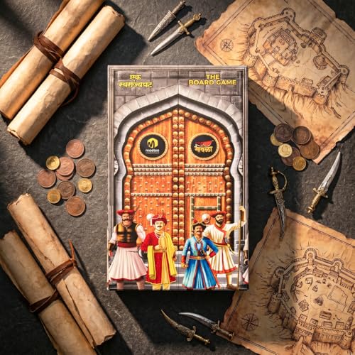 Image of The Board Game - Multilingual, Historical Board Game Based on Chhatrapati Shivaji Maharaj, for Adults and Kids 8+ Ys, Multicolor, 2-4 Player