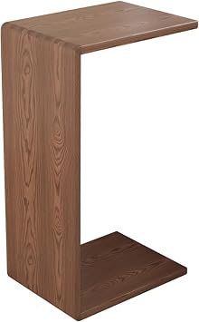 C Shaped End Table, Side Table for Sofa, High Small Side Table for Sofa and Bed, Tall Tv Tray Table for Living Room, BedroomA
