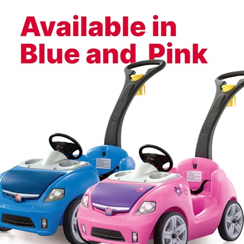 Step2 Whisper Ride II Kids Push Car, Ride-On Car with Seat Belt and Horn, Quick Fold Handle, Stroller Alternative, Toddlers and Preschoolers Ages 18+ Months, Blue - image 9