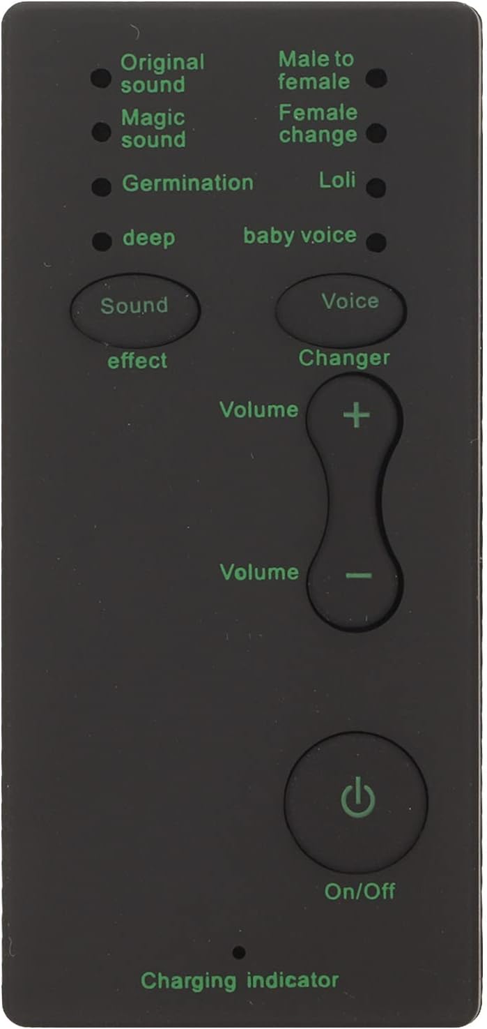 Voice Changer Disguiser Modulator Gift for Adults Kids, Handheld Microphone Sound Effect Live Broadcast Card for PS4 PS5 XboxOne Switch Phone Computer PC Laptop, 7 Adjustable