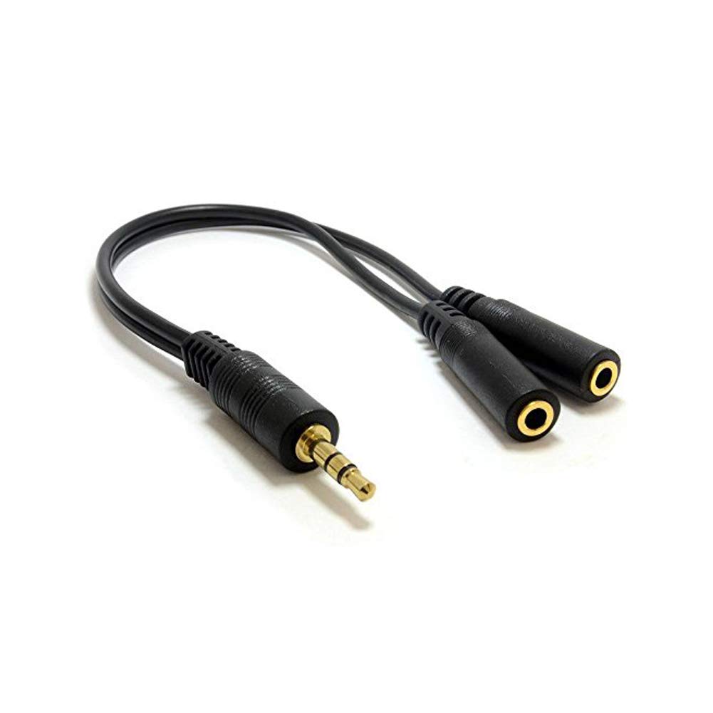 1 X 3.5mm Audio Y Splitter Cable for Speaker and Headphones (3.5 male to 23.5 female)