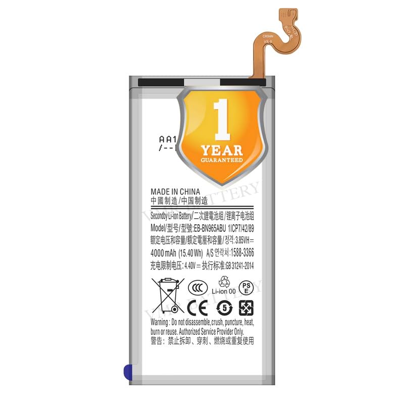 Image of Original EB-BN965ABE Battery Compatible for Samsung Galaxy Note 9 (SM-N960F, SM-N9600, SM-N960F, SM-N960U, SM-N960U1, SM-N960N, SM-N960W, SM-N960X, SCV40) - (4000mAh) - 1 Year Warranty K7