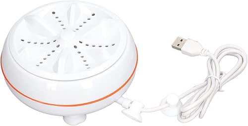 Mini lavadora ultrasónica, 27 W USB recargable 50 segundos de limpieza inversa círculo 30 minutos auto apagado turbina lavado máquina, adecuado para