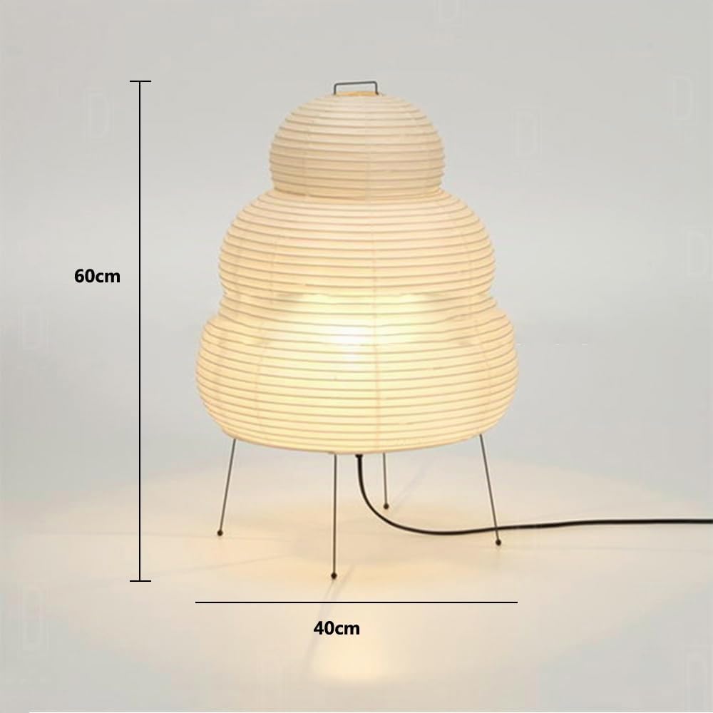 Papierlampe tischlampe, Nachttischlampe reispapier schlafzimmer, Reispapier lampenschirm Tischleuchte für wohnzimmer, Papierlaterne lampe im japanischen stil, Papierlampe stehlampe (A)