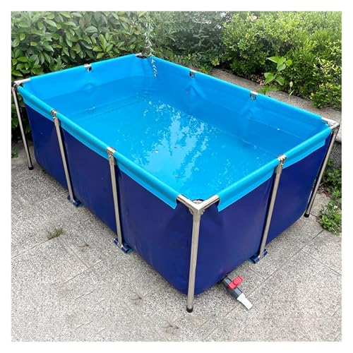 Cisterna para acuario plegable con lona de PVC de alta resistencia y drenaje integrado