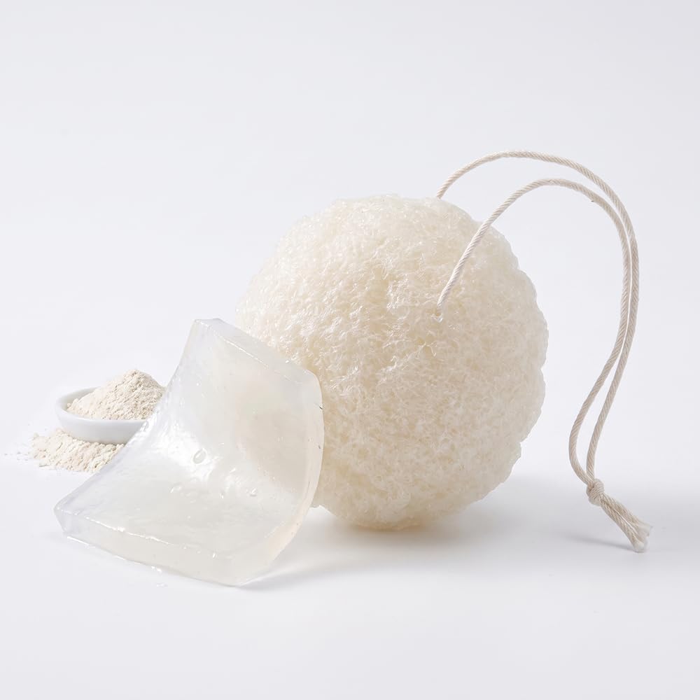ILEM JAPAN Natural Konjac Sponge Face (White)-image-16
