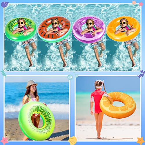 Finduwill SR0006-01 6 Pack Pool Floats Kids, Pool Swim Tubes Rings thumb #3