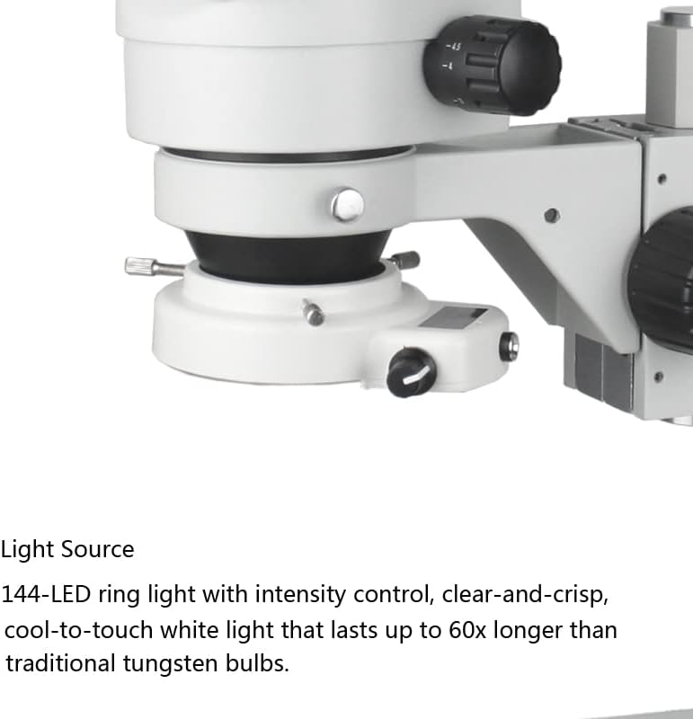 Miniatura 5 de Single-Arm Boom Stand Simul Focal Trinocular Stereo Microscope 38MP USB Video Camera Industry Electronic Digital microscopio (Color  A)
