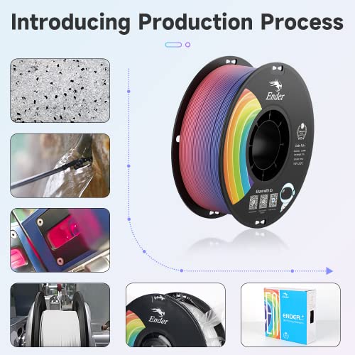 Image of Official 3D Printer Filament Ender PLA Pro Filament, Creality PLA+ 3D Printing Filament, Durable and Resistant, Smooth, Overhang Performance Dimensional Accuracy + /-0.02mm, 2.2lbs /Spool