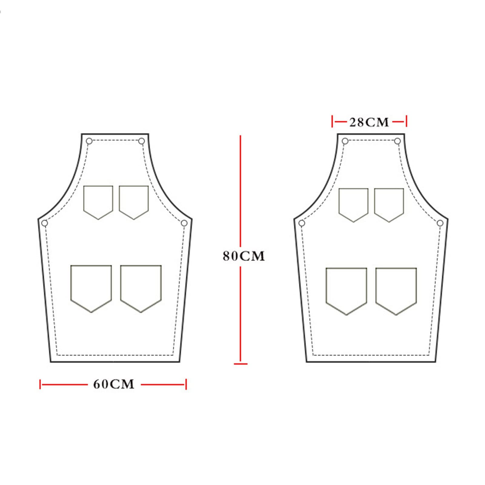 Fartuch szefa kuchni ， Fartuch Denim Bib Fartuch warsztatowy, fartuch narzędziowy, fartuch ciesielski, fartuch roboczy z wytrzymałego płótna warsztatowego, fartuch spawalniczy