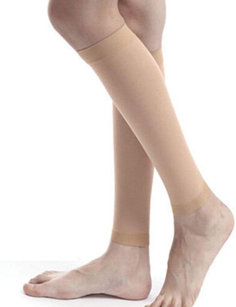 1Pair Medical Calf Compression Sleeve 30-40mmhg Men Women Footless Calves Compression Sleeves Varicose Veins