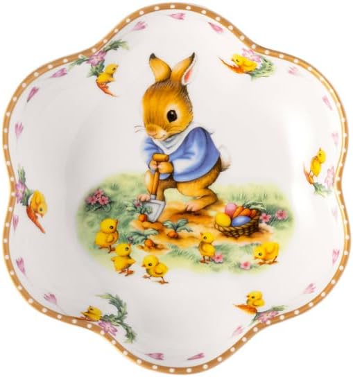 Villeroy & Boch - Annual Easter Edition Roczna powłoka 2024, Ø 16,5 cm, porcelana premium, limitowany produkt kolekcjonerski, mycie ręczne, wielokolorowy