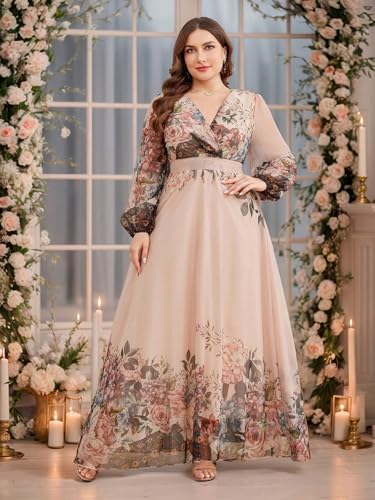 Image of TOLEEN Women's Plus Size Sequin Dress Luxurious Style Formal Cocktail Evening Party Maxi Dresses