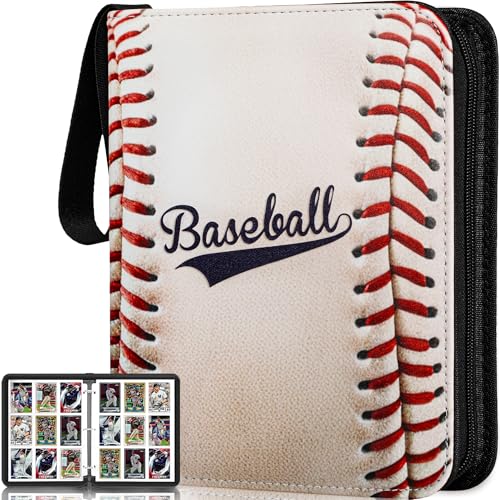 RONMONG Baseball Card Binder,2024-2025 Sports Trading Card with Sleeves Holder Album,990 Pockets Baseball Card Holder Sheets Display Storage Protectors for Collectors Boys and Girls Gift