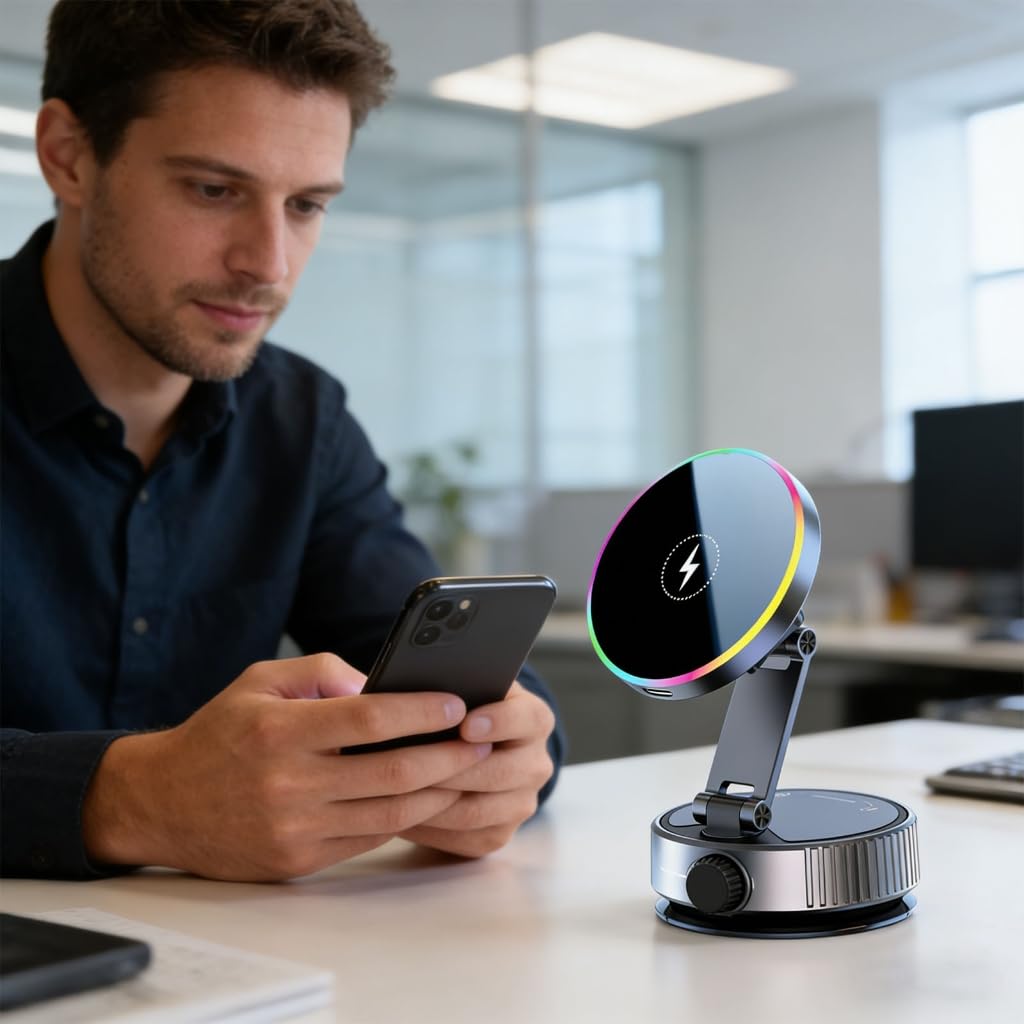 Supporto magnetico del supporto del telefono dell'automobile con la rotazione 360 e la ricarica rapida