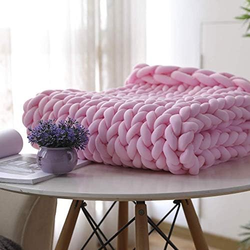 l ban kablo orgu battaniye ortusu agirlikli kalin orgu battaniye guzel ev dekoru atma ev dekoru ic tasarim pembe 1 150x180 cm 59x71 inc amazon com tr ev ve yasam