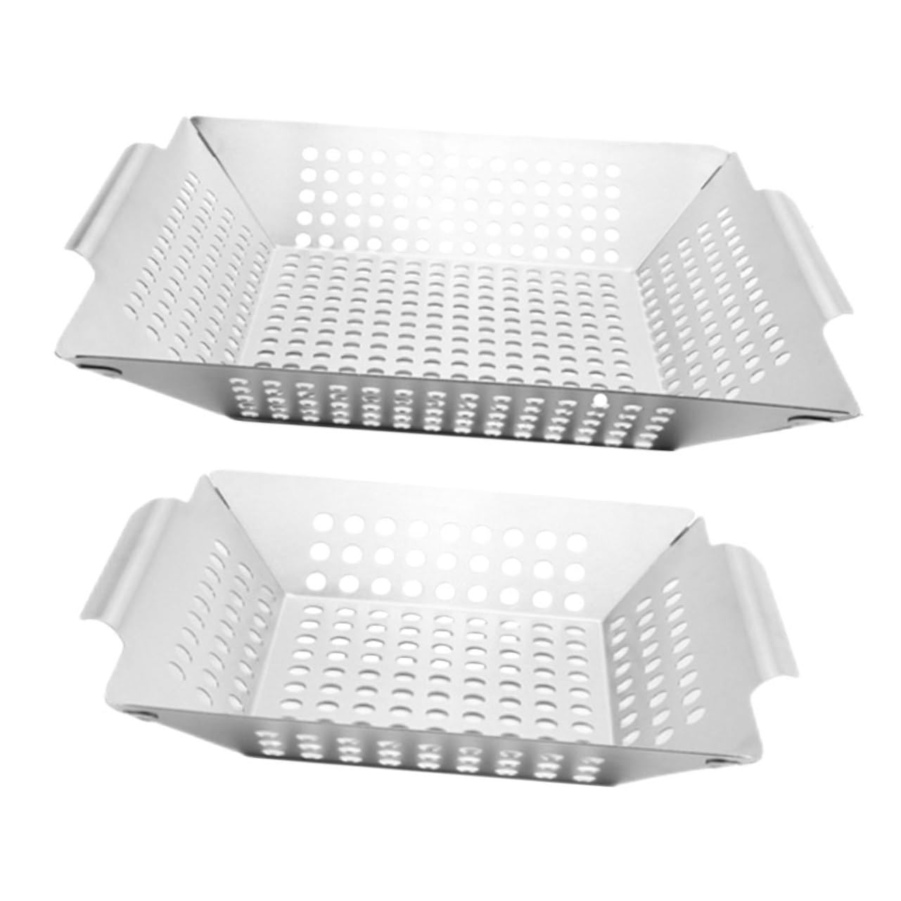 POPETPOP 2pezzi Grigliata Inossidabile Per Bbq Multifunzionali Per Grigliate All e Picnic