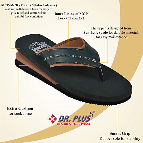 Image of DR PLUS Women's Healthcare, Diabetic and Orthopedic Light Weight MCR /MCP Footwear /Sandals /Slipper /Chappal
