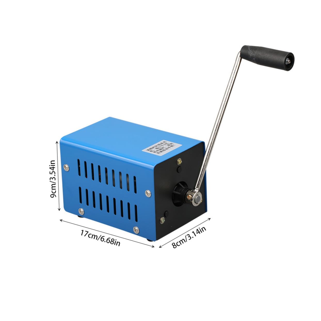 SHINEOFI Generatore a Manovella Portatile Alta Potenza 20w per Emergenza Outdoor, Alimentazione Manuale in Ferro Compatto e Leggero per Power Bank e Telefono