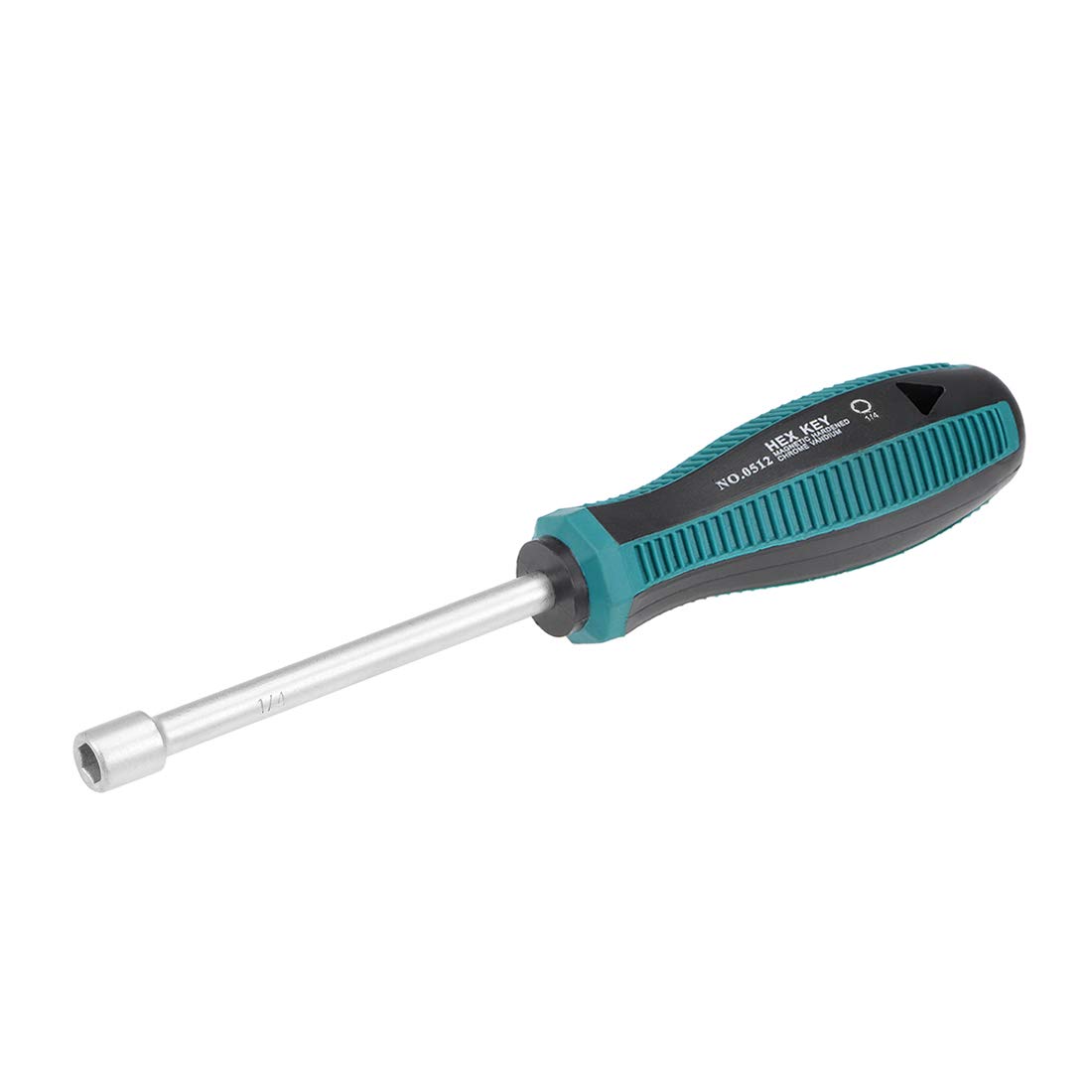 sourcing map 1/4-Inch Hex Nut Drivers Non-Magnetic Six Point Tip with 3.6-Inch Shaft
