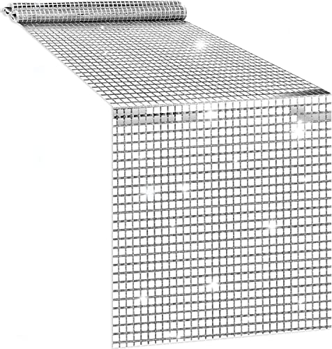 12 x 72 Inches Glitter Disco Table Runner - Retro...