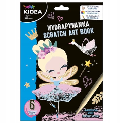 KIDEA Scratching Paper Fairy Derform Scratch Card 6ARK + FIX