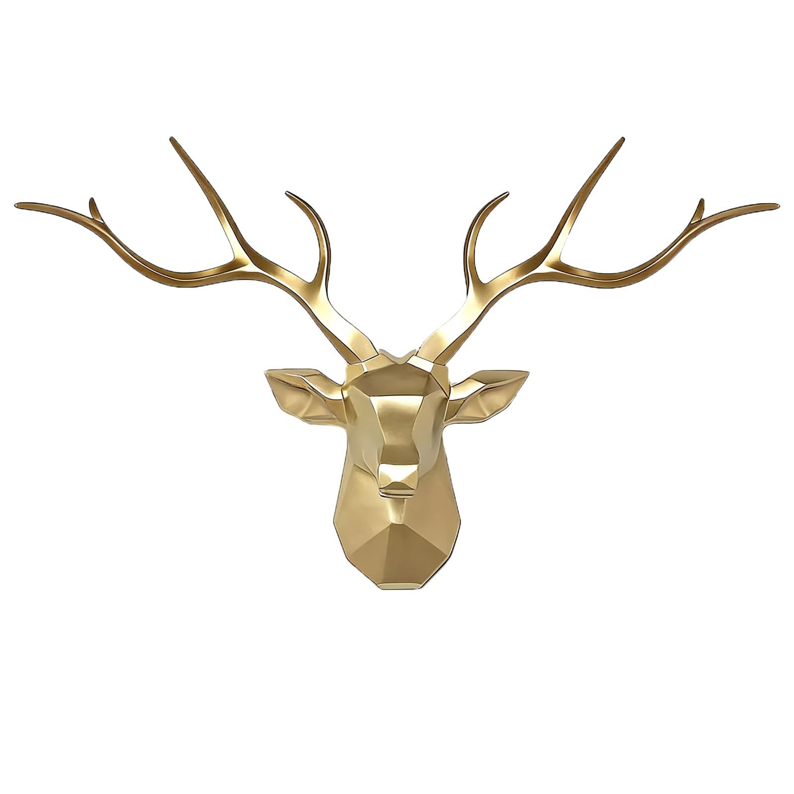 Decorazione da parete 3D a forma di testa di cervo, motivo geometrico con teschio di cervo, per corridoio, soggiorno, bar
