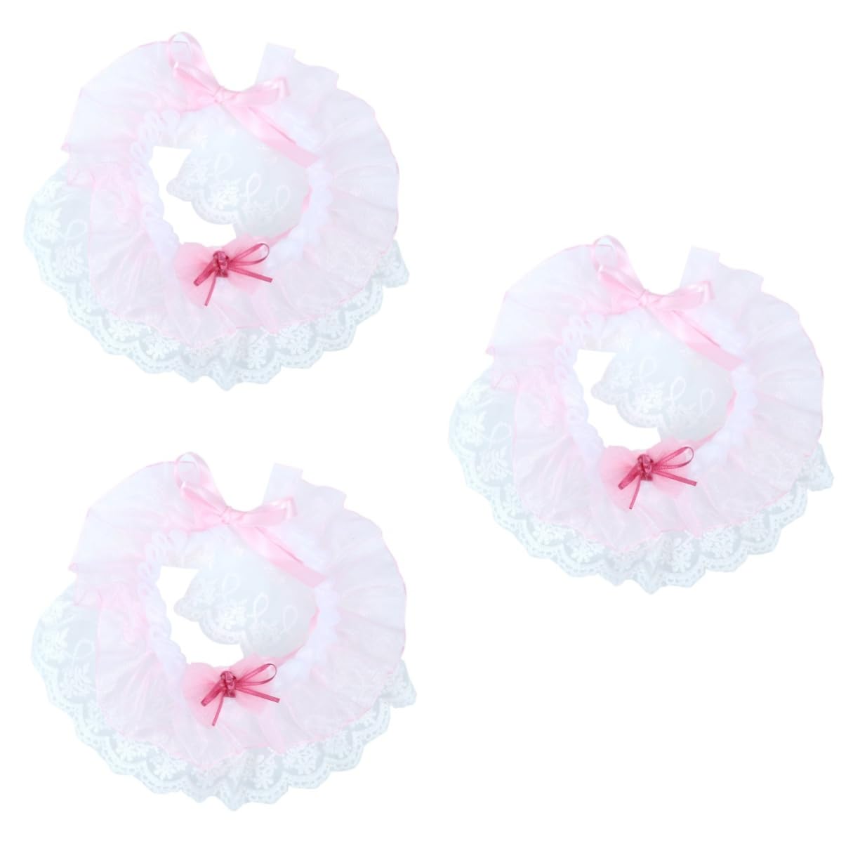 Bavoir de mariage pour animaux de compagnie avec dentelle blanche pour chiot