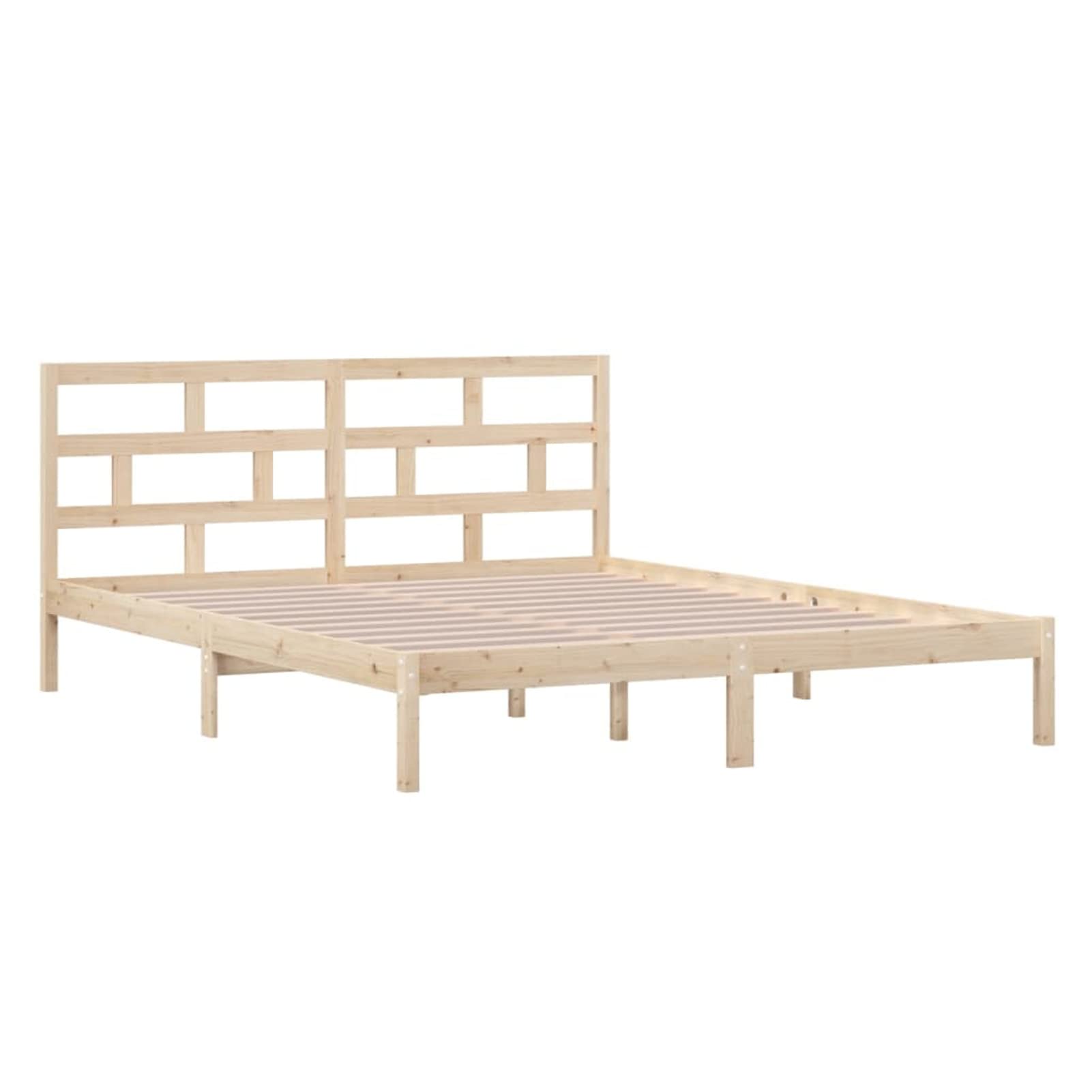 Homgoday Somier,Estructura de Cama Madera Maciza 120x190 cm Estructura Cama 75/90/120/135/140/160/180/200x200cm Cama Individual Cama Matrimonio Anti-Ruido y fácil de Montar